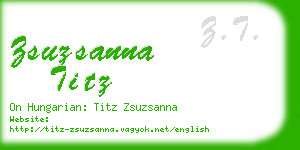 zsuzsanna titz business card